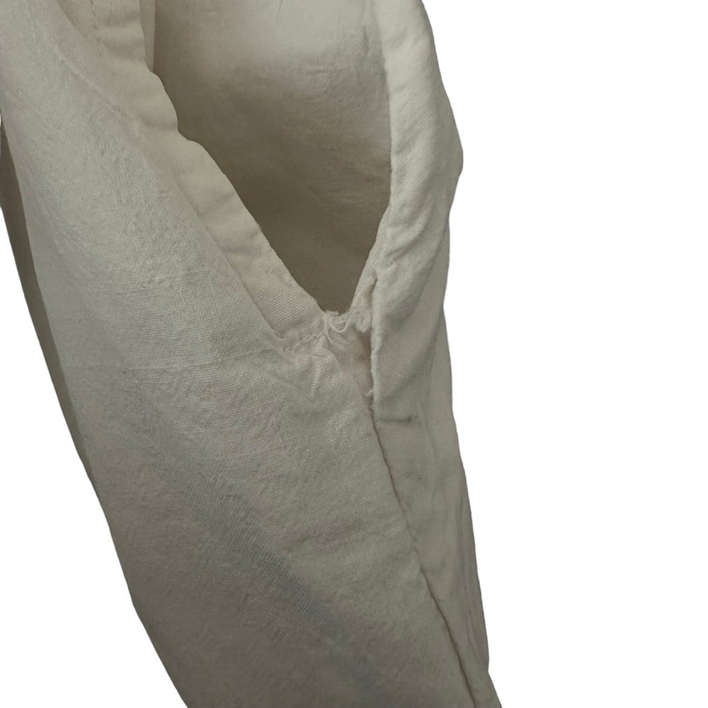 Vintage | For The Good‎ Times Tangerine | White Short Sleeve Cotton Jumpsuit M - Picture 8 of 10